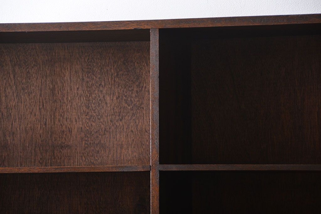 レトロ家具　昭和レトロ　古い学校の大きな収納棚(2)