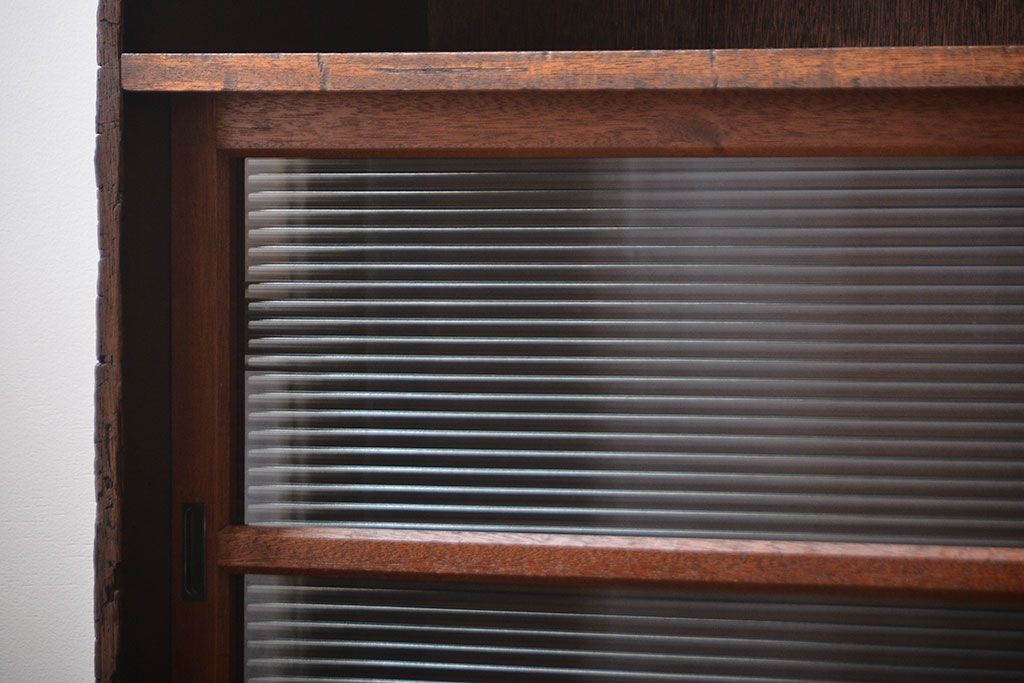 レトロ家具　昭和レトロ　古い学校の大きな収納棚(2)