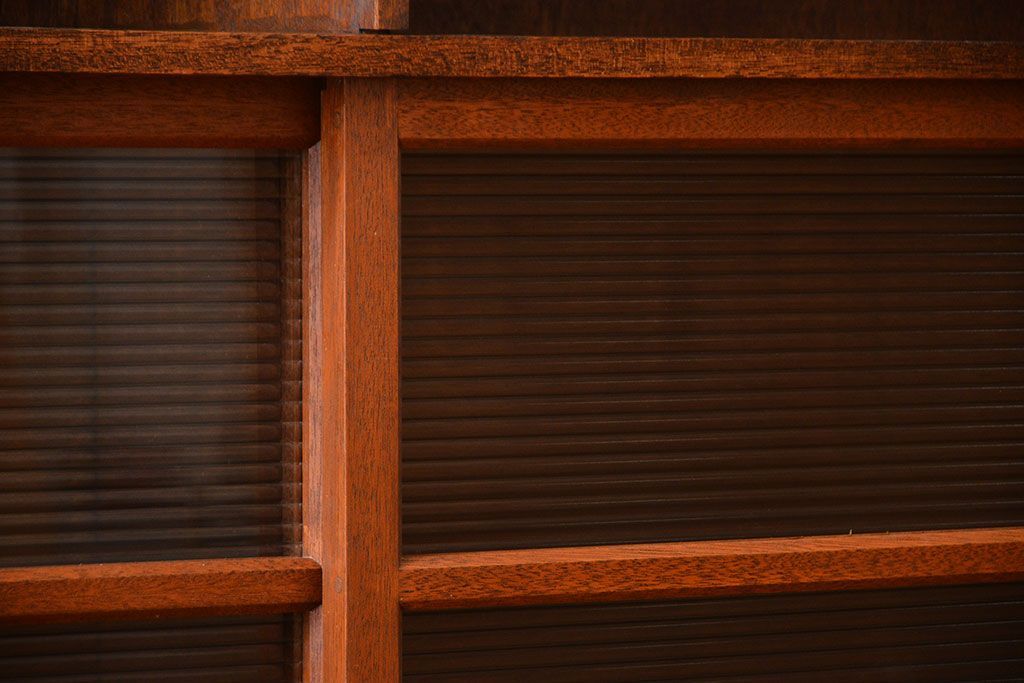 レトロ家具　昭和レトロ　古い学校の大きな収納棚(2)