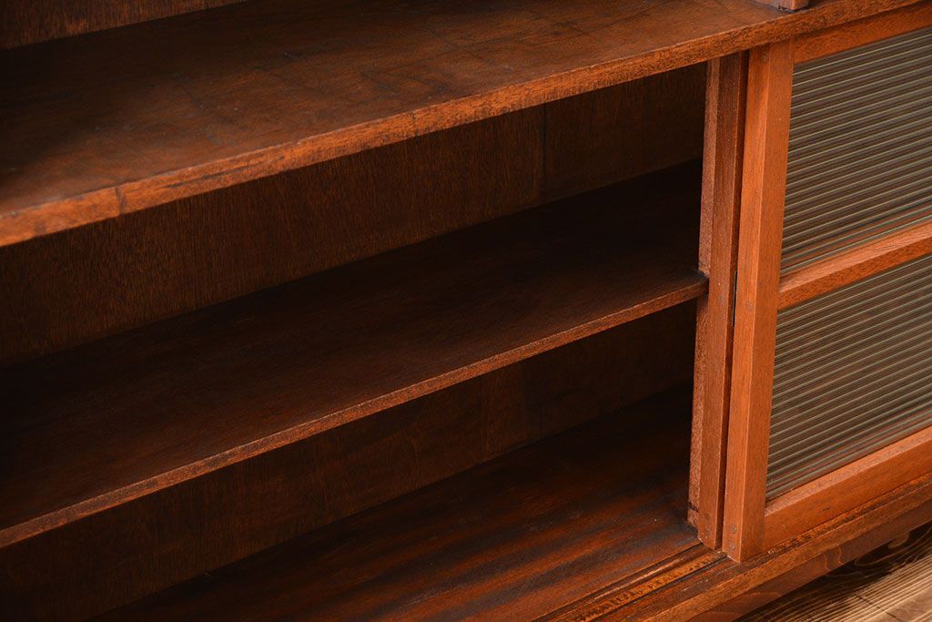 レトロ家具　昭和レトロ　古い学校の大きな収納棚(2)