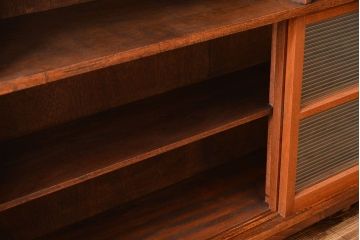 レトロ家具　昭和レトロ　古い学校の大きな収納棚(2)