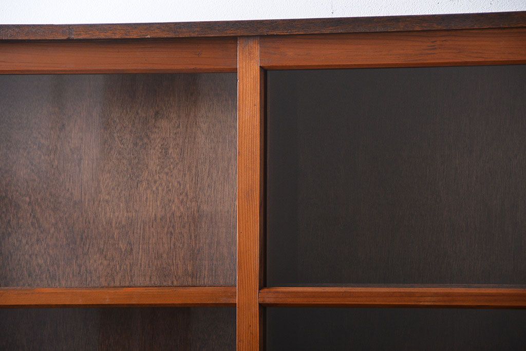 レトロ家具　昭和レトロ　古い学校の大きなアンティーク収納棚