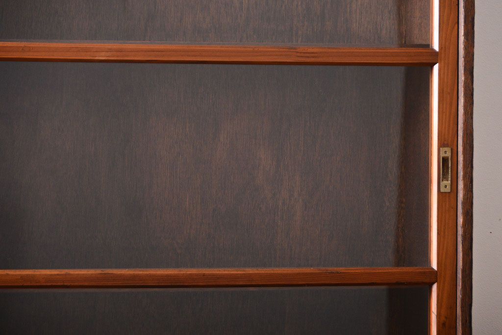 レトロ家具　昭和レトロ　古い学校の大きなアンティーク収納棚