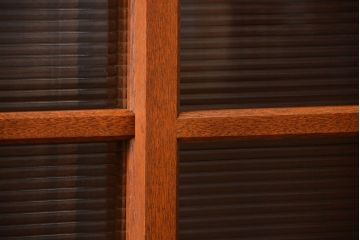 レトロ家具　昭和レトロ　古い学校の大きなアンティーク収納棚