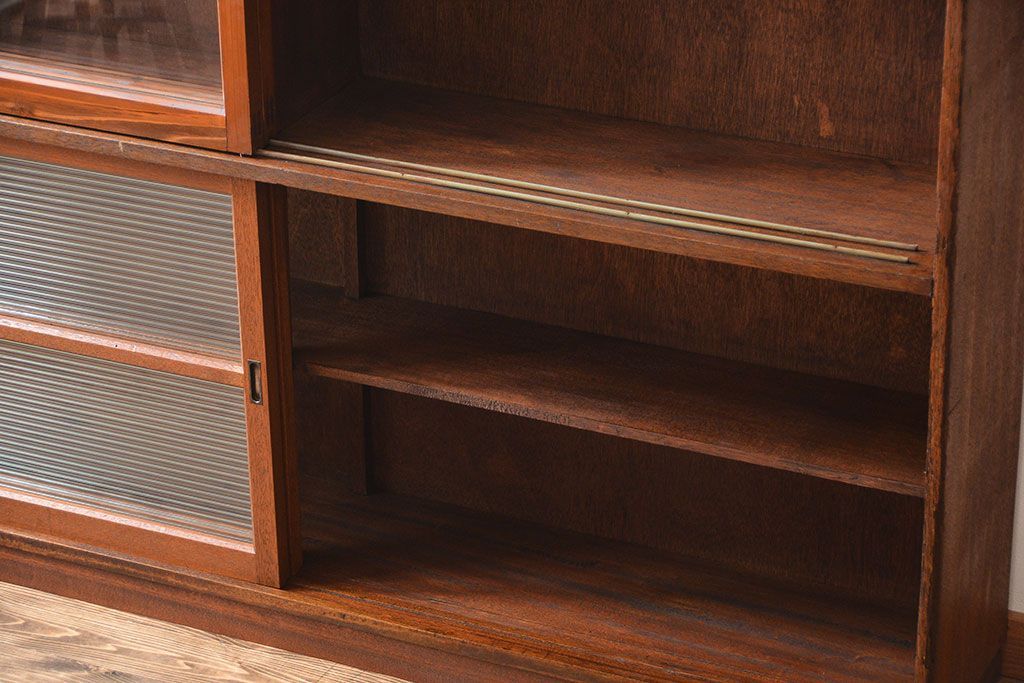レトロ家具　昭和レトロ　古い学校の大きなアンティーク収納棚