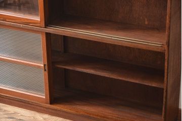 レトロ家具　昭和レトロ　古い学校の大きなアンティーク収納棚