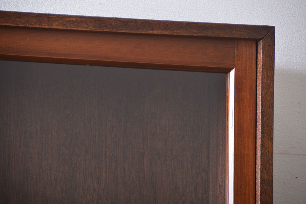 レトロ家具　昭和レトロ　古い学校の大きな収納棚(4)