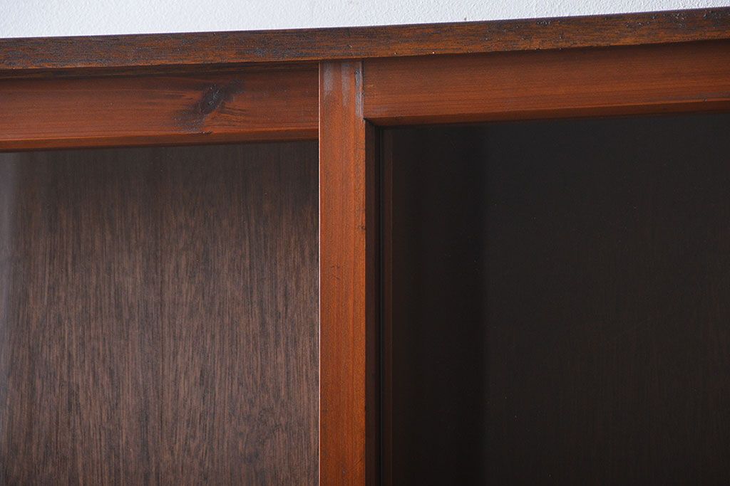 レトロ家具　昭和レトロ　古い学校の大きな収納棚(4)