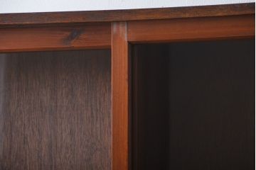 レトロ家具　昭和レトロ　古い学校の大きな収納棚(4)