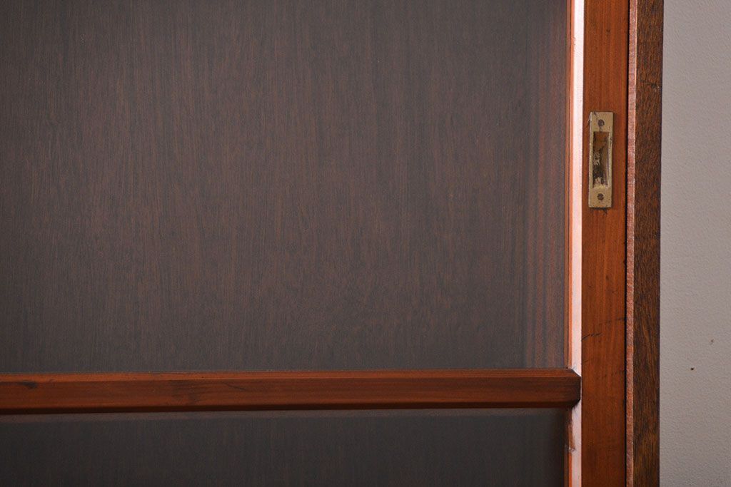 レトロ家具　昭和レトロ　古い学校の大きな収納棚(4)