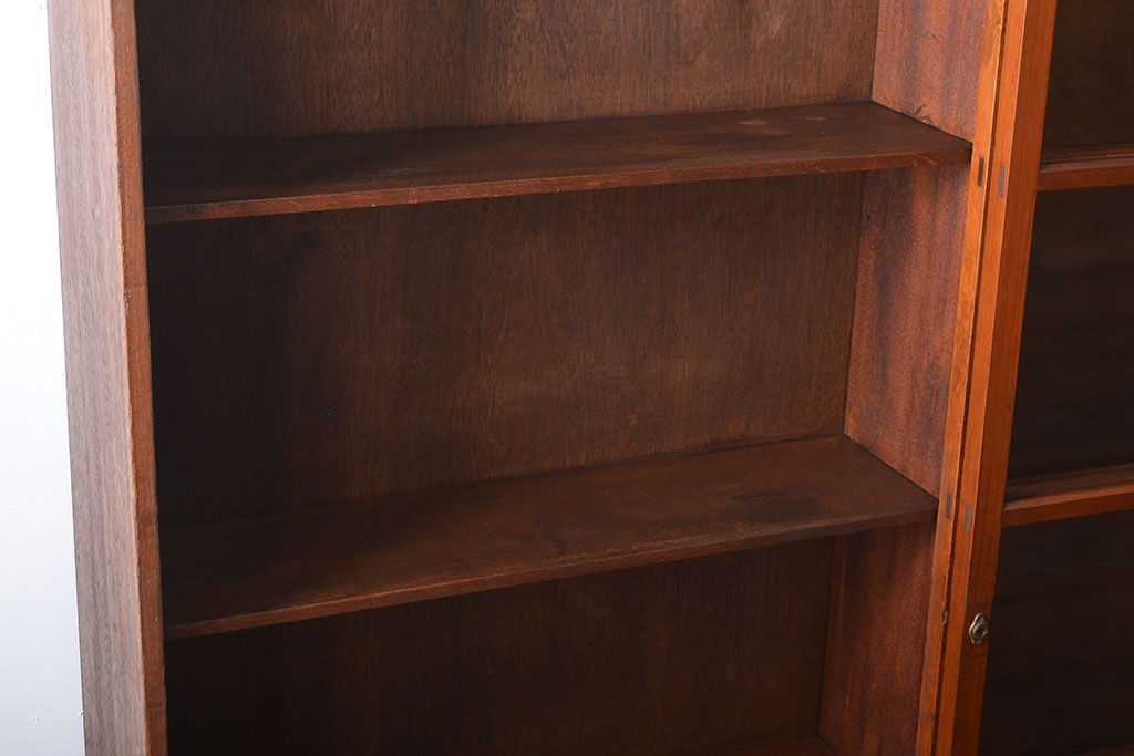 レトロ家具　昭和レトロ　古い学校の大きな収納棚(4)