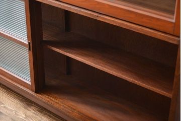 レトロ家具　昭和レトロ　古い学校の大きな収納棚(4)