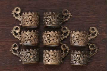 アンティーク雑貨　フランスアンティーク　リキュールグラスセット