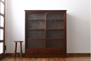 アンティーク家具　大正ロマン　お洒落なアンティーク収納棚