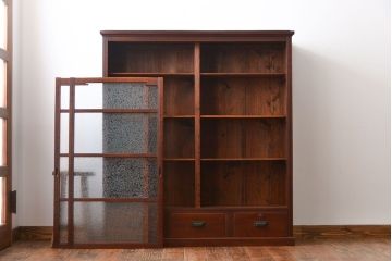 アンティーク家具　大正ロマン　お洒落なアンティーク収納棚