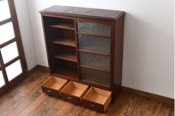 アンティーク家具　大正ロマン　お洒落なアンティーク収納棚