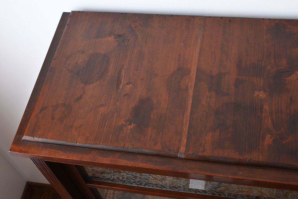 アンティーク家具　大正ロマン　お洒落なアンティーク収納棚