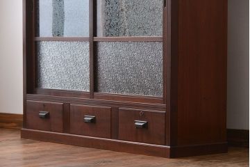 アンティーク家具　大正ロマン　お洒落なアンティーク収納棚