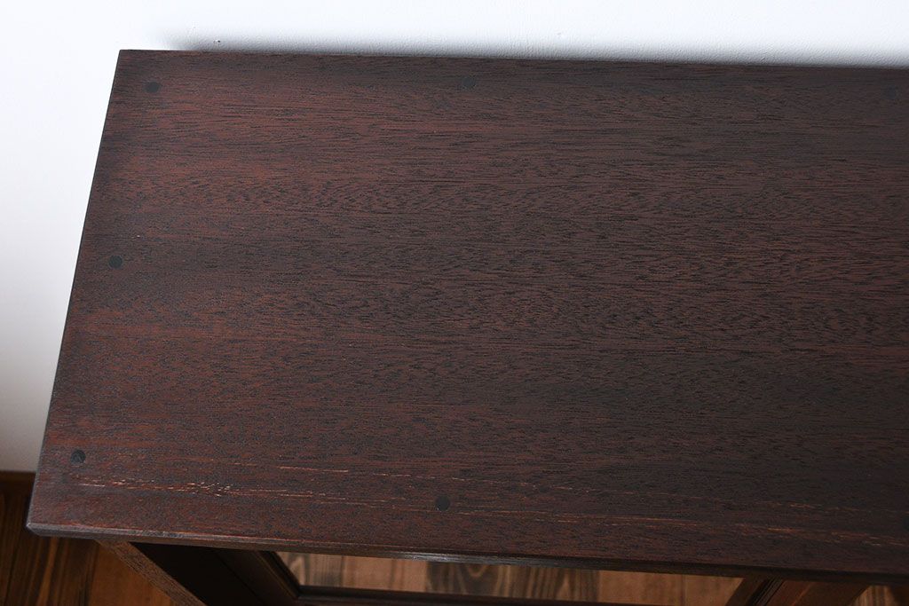 レトロ家具　昭和レトロ　引き出し2杯付き収納棚