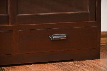 レトロ家具　昭和レトロ　引き出し2杯付き収納棚