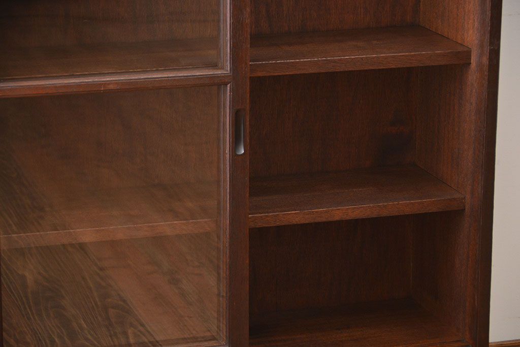 レトロ家具　昭和レトロ　引き出し2杯付き収納棚