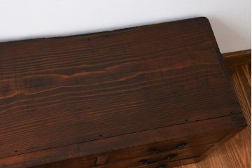 アンティーク家具　古民具・骨董　角手の12杯引き出し