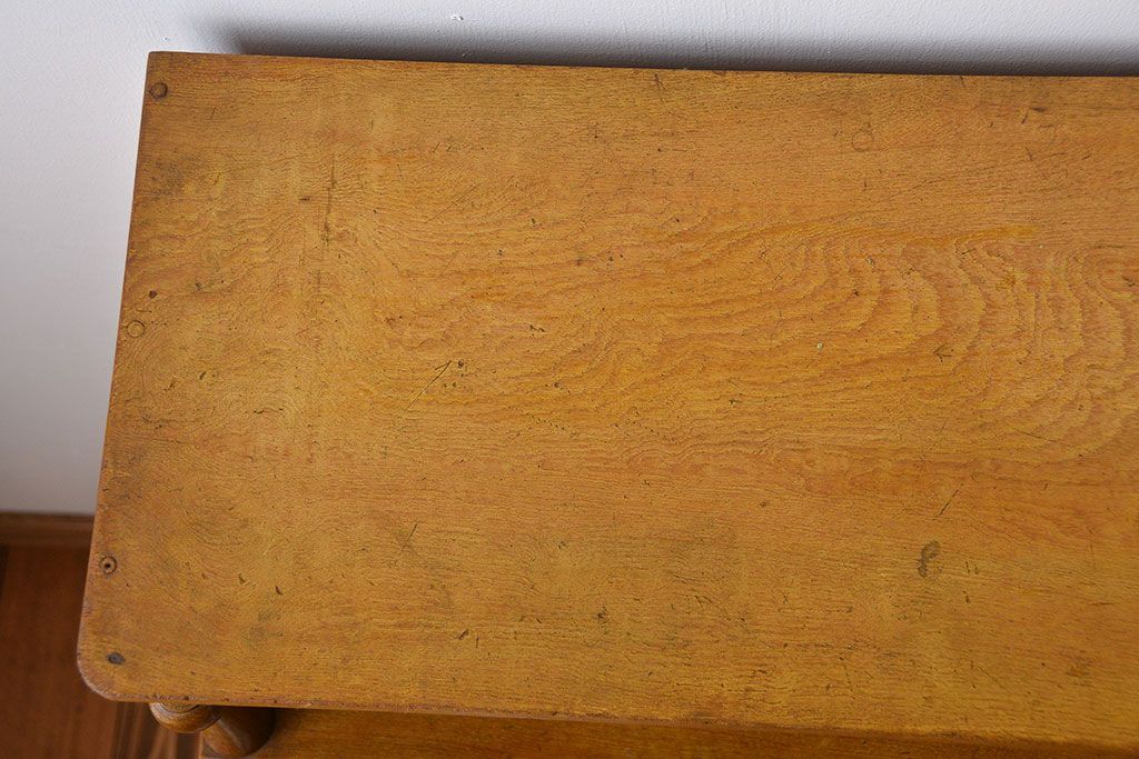 レトロ家具　昭和レトロ　ナラ材の本箱