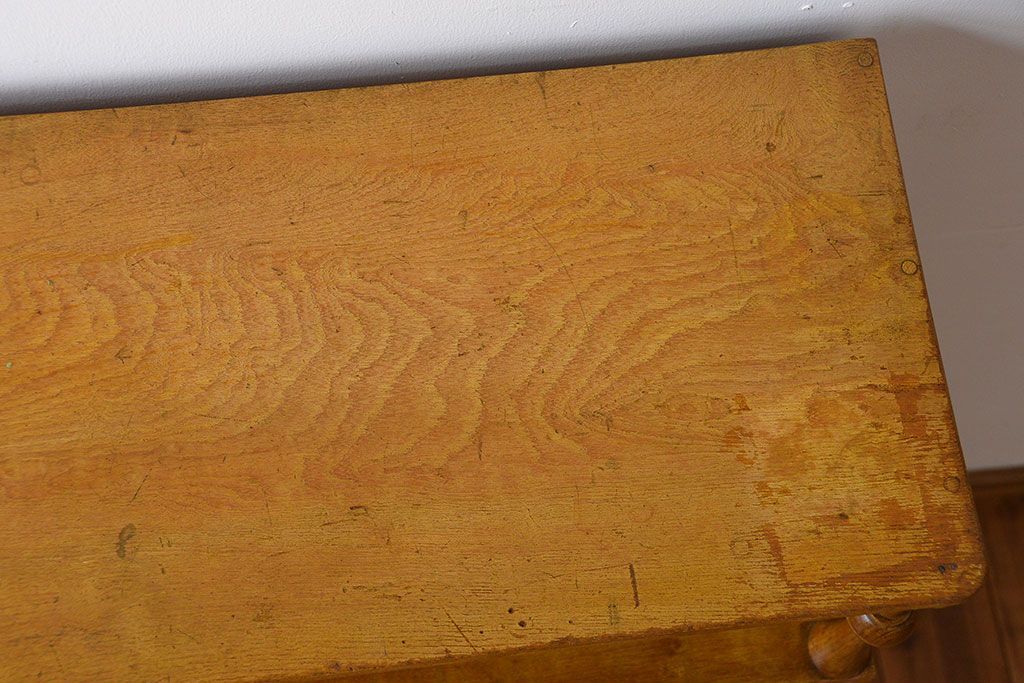 レトロ家具　昭和レトロ　ナラ材の本箱