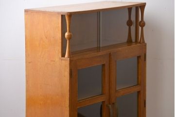 レトロ家具　昭和レトロ　ナラ材の本箱