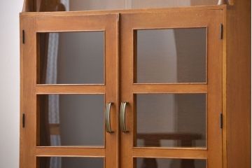 レトロ家具　昭和レトロ　ナラ材の本箱