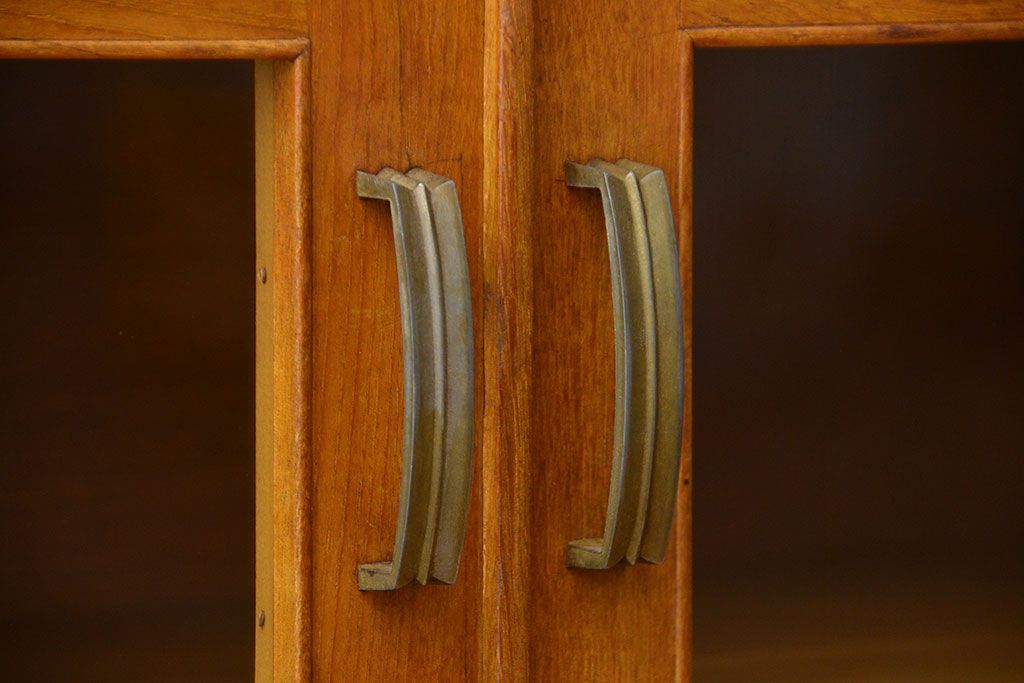 レトロ家具　昭和レトロ　ナラ材の本箱