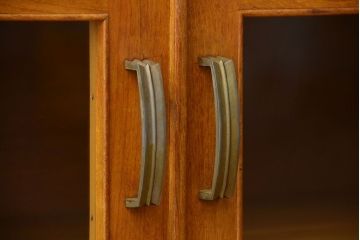 レトロ家具　昭和レトロ　ナラ材の本箱