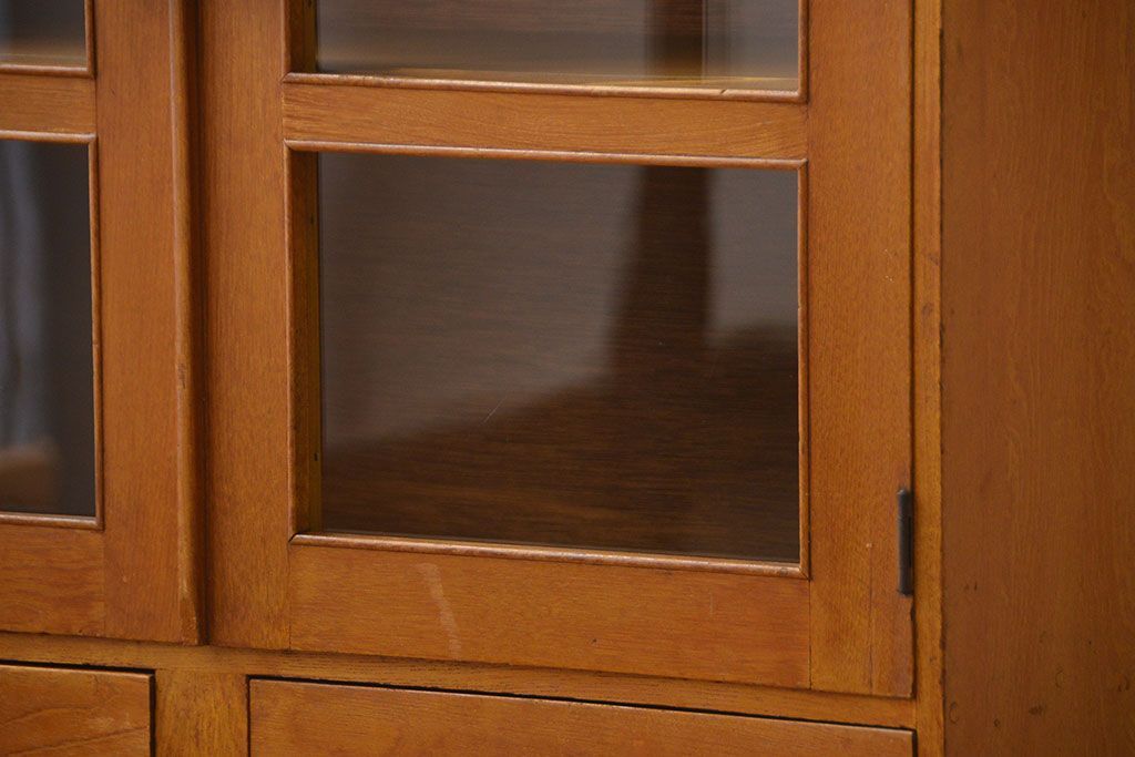 レトロ家具　昭和レトロ　ナラ材の本箱