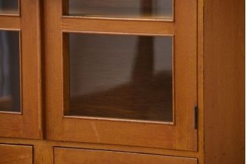 レトロ家具　昭和レトロ　ナラ材の本箱