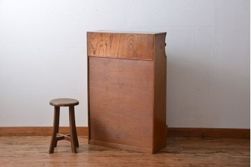 レトロ家具　昭和レトロ　ナラ材の本箱