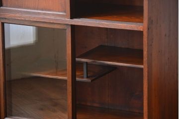 アンティーク家具　古民具・骨董　前面欅材の茶箪笥