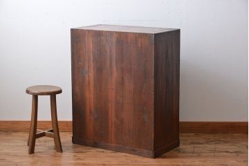 アンティーク家具　古民具・骨董　前面欅材の茶箪笥