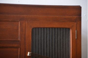 レトロ家具　昭和レトロ　収納棚付きチェスト