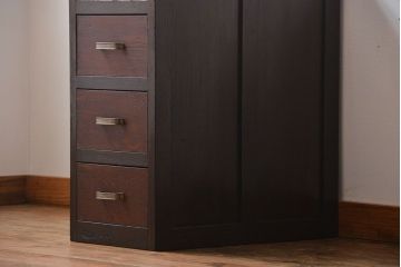 レトロ家具　昭和レトロ　シンプルで使いやすい4杯引き出し(2)