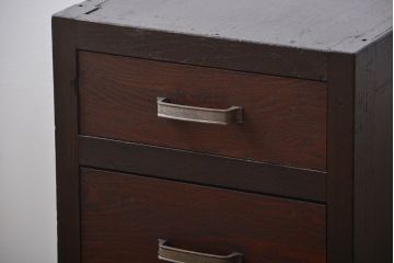 レトロ家具　昭和レトロ　シンプルで使いやすい4杯引き出し(2)