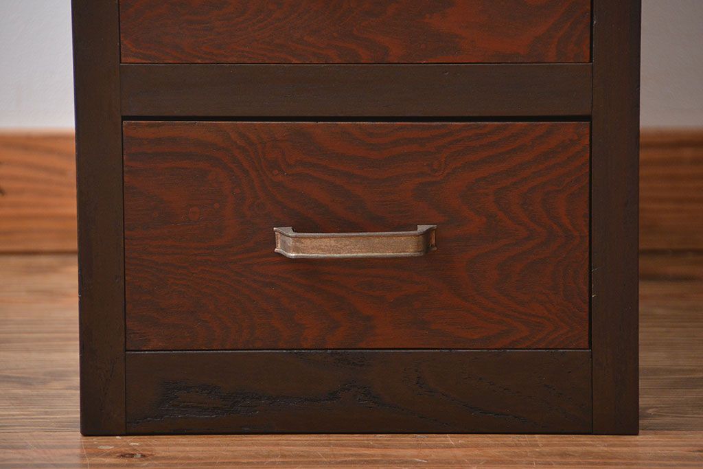 レトロ家具　昭和レトロ　シンプルで使いやすい4杯引き出し(2)