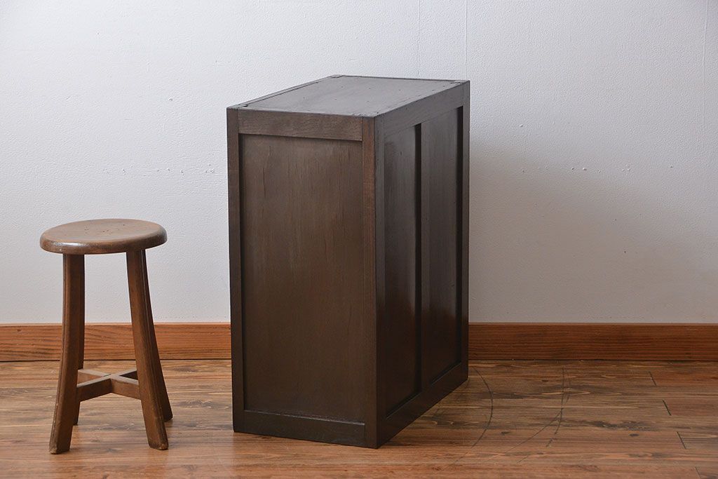 レトロ家具　昭和レトロ　シンプルで使いやすい4杯引き出し(2)