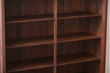 アンティーク家具　アンティーク　引き戸付き薄型収納棚(キャビネット)