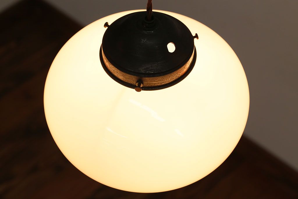 アンティーク　レトロで可愛いガラス天井照明(1)