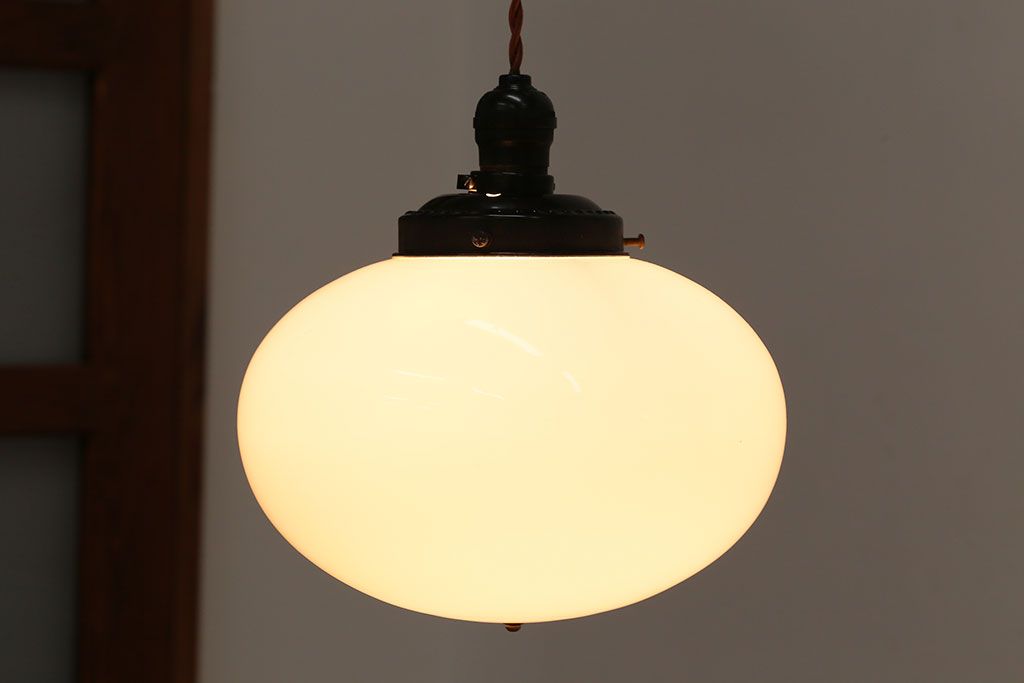 アンティーク　レトロで可愛いガラス天井照明(2)