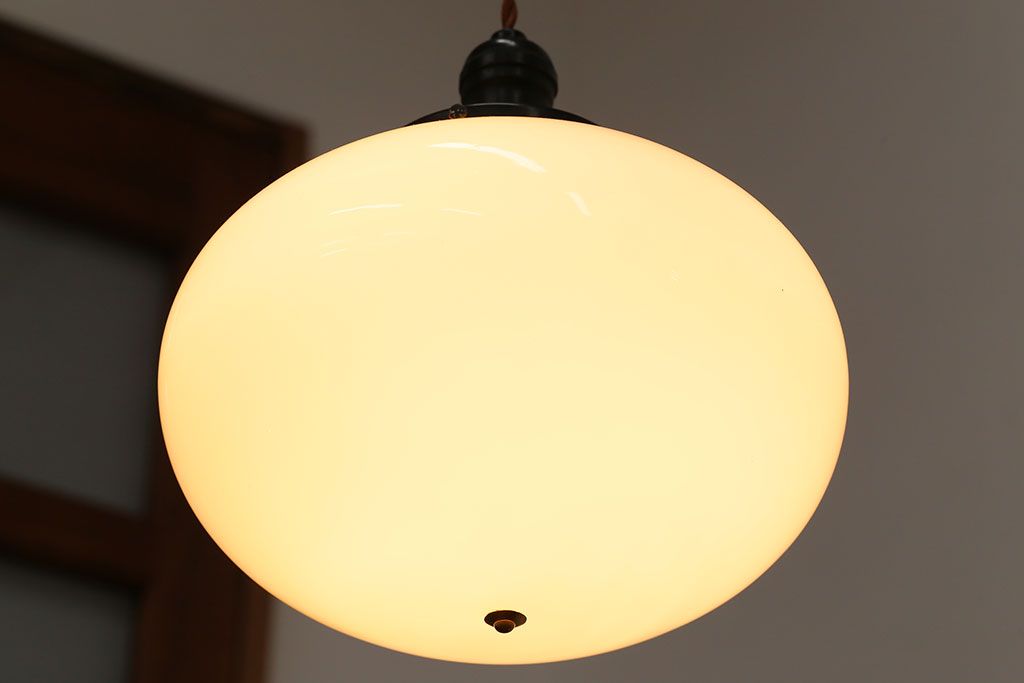 アンティーク　レトロで可愛いガラス天井照明(2)