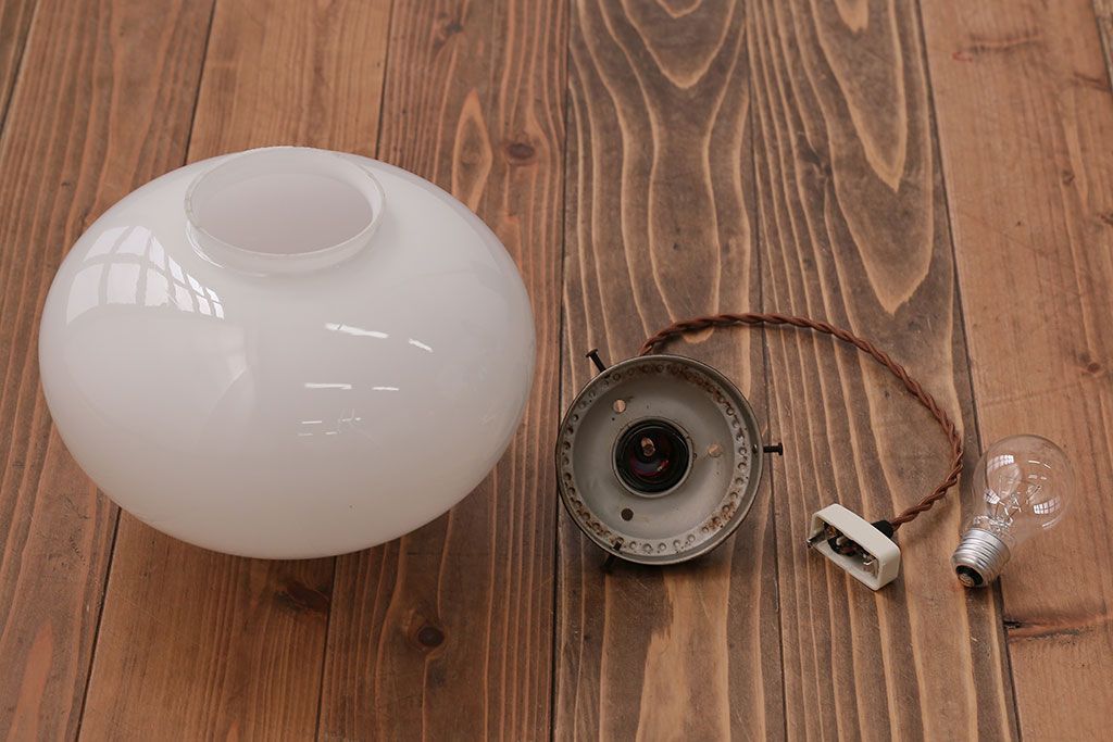 アンティーク　レトロで可愛いガラス天井照明(2)