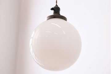 アンティーク　レトロな球型ガラス天井照明