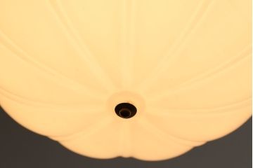 アンティーク　レトロなフォルムのガラス天井照明(2)