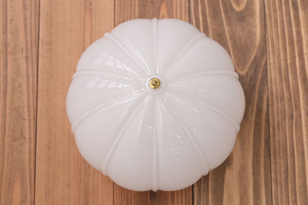 アンティーク　レトロなフォルムのガラス天井照明(2)